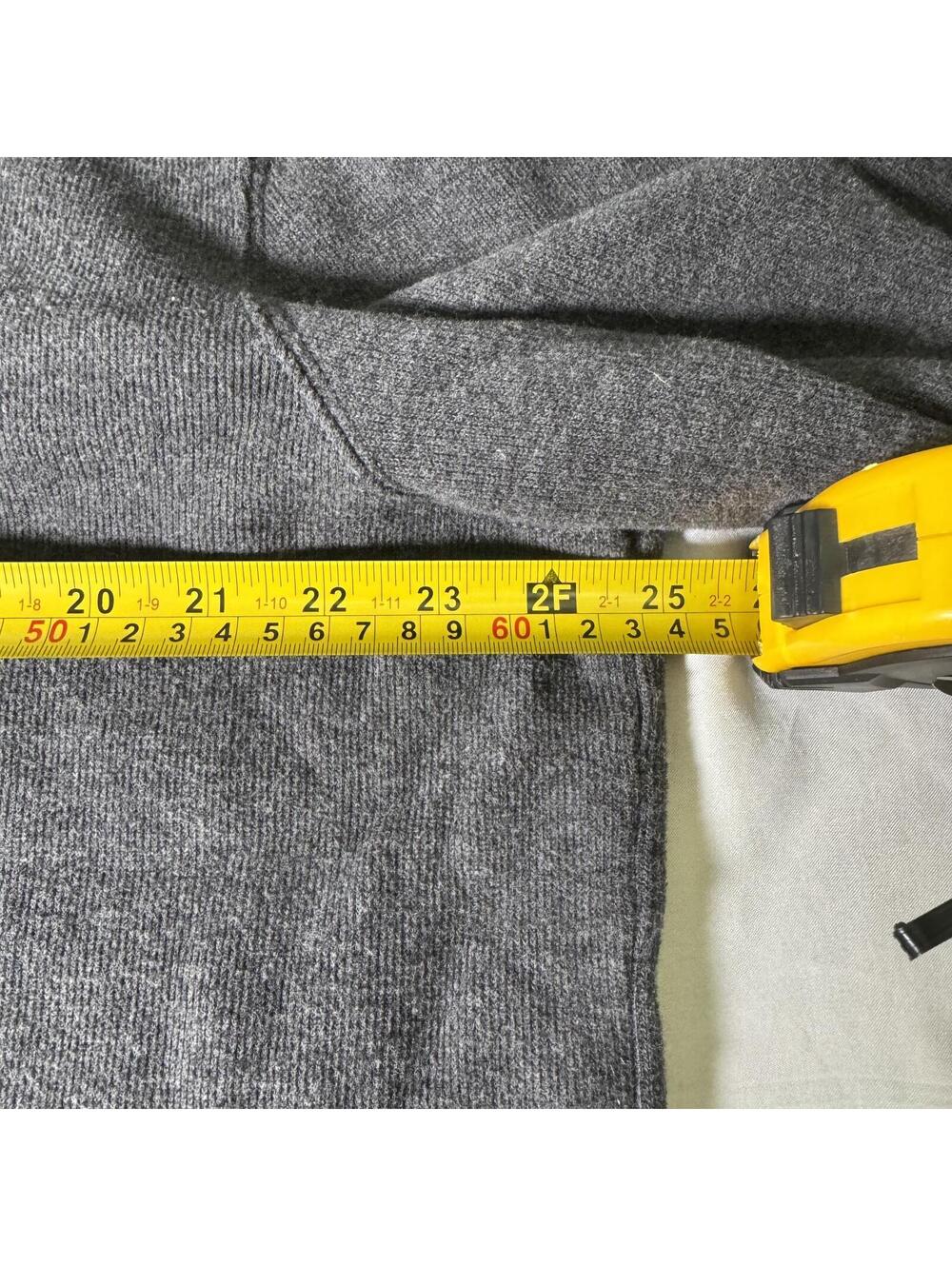 Polo Ralph Lauren Quarter Zip Sweater XL Gray Cotton Knit Pullover Pony Logo - Picture 7 of 8